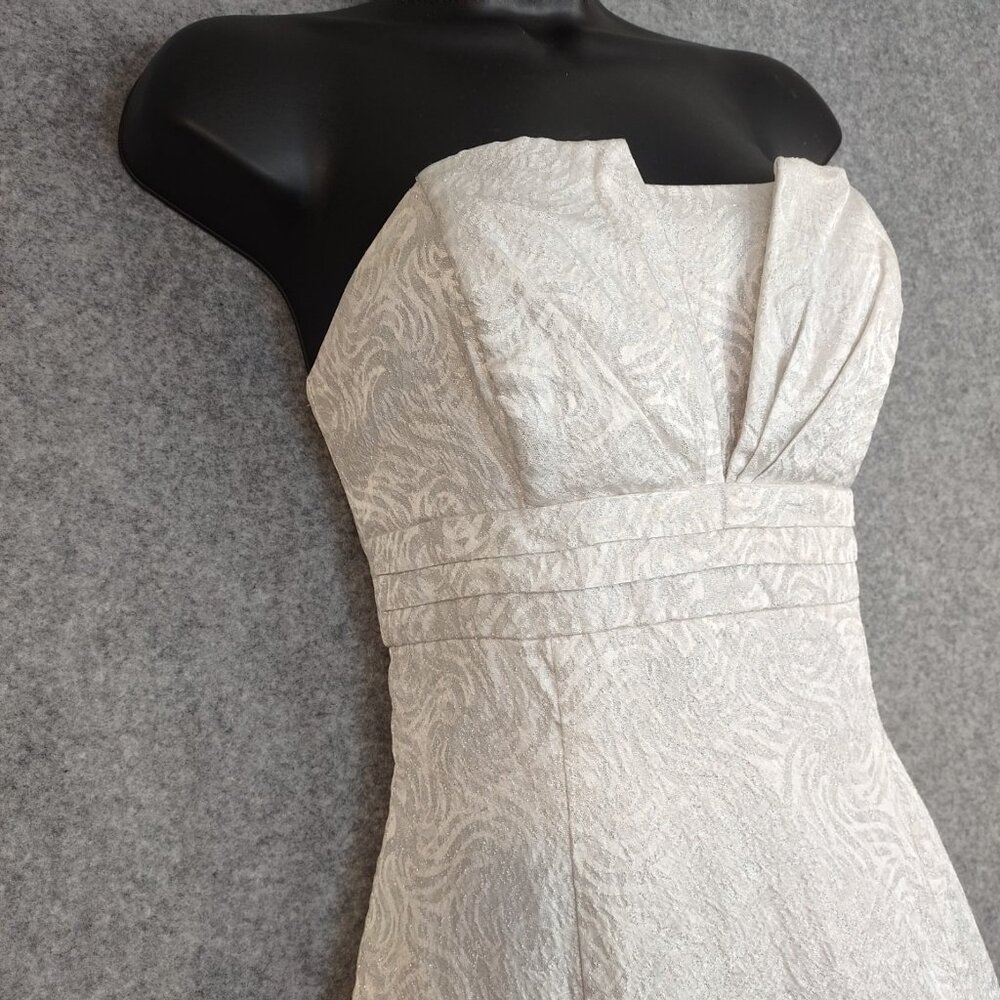 Jessica McClintock Gunne Sax Dress Juniors Sz 7 Prom Petticoat Strapless Formal - Picture 4 of 15